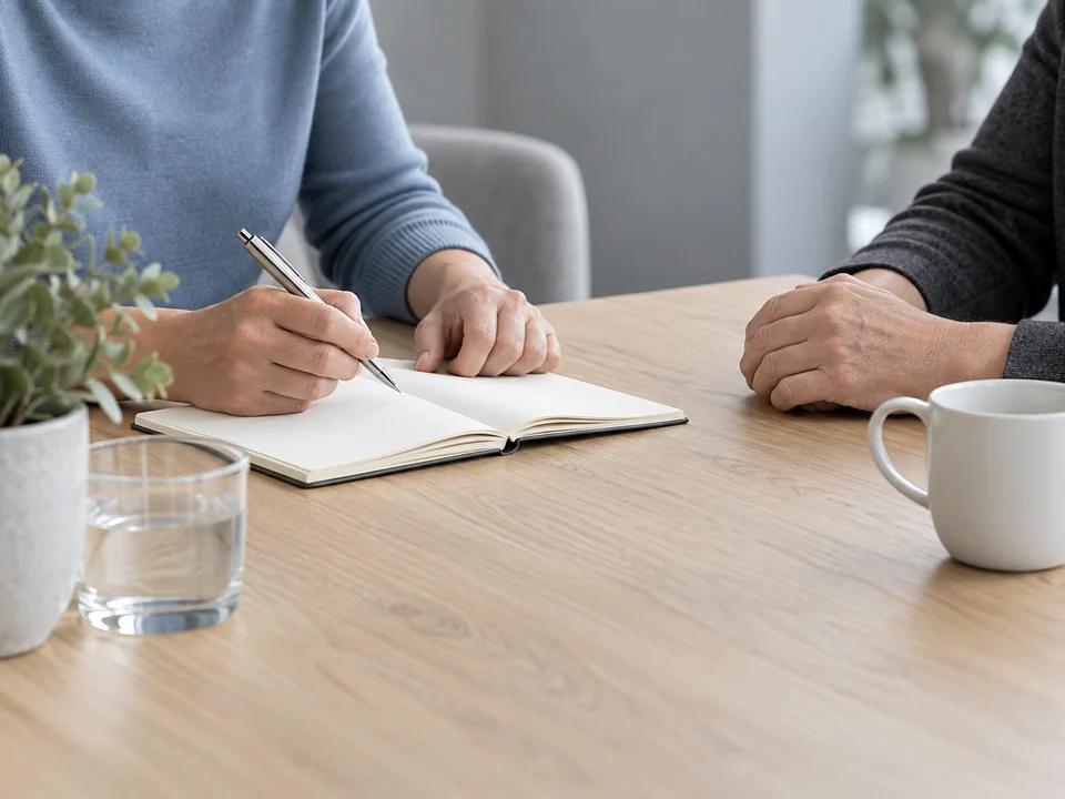 Persönliche Abstimmung und gemeinsame Planung am Tisch